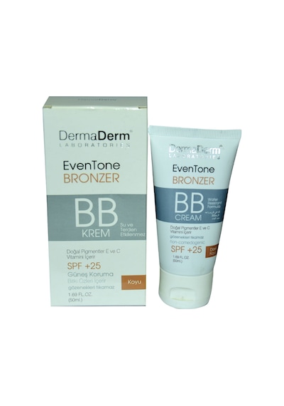 Dermaderm Eventone Bb Krem Spf+ 25 Güneş Koruma Bitki Özlü 50 ML Koyu Ton