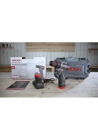 Kömürsüz Motorlu Şarjlı Darbeli Matkap 16v 2ah Grx1634-2 Bmc Çift Vitesli Akülü Vidalama
