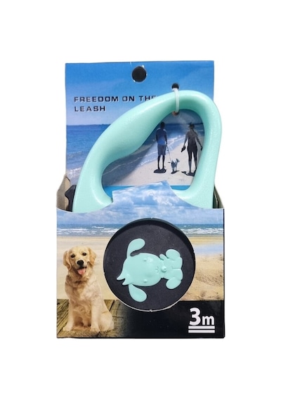 Aquahome Kedi ve Köpek Otomatik Tasma Uzatma 3 Mt Mavi