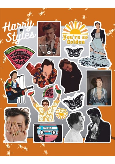 Harry Styles Sticker Seti Laptop Ajanda Notebook Tablet Telefon Defter Etiket Bullet Journal Diğer