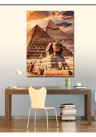 Kanvas Tablo Eski Mısır Ve Piramitler 70cmx100cm