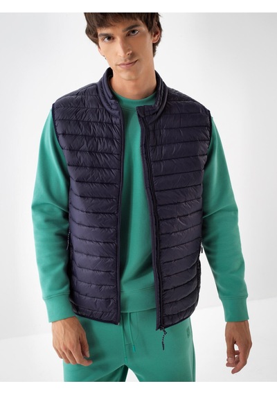 Xint Lacivert Formunu Koruyan Regular Fit Yelek 190591