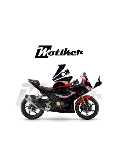 Rks Srk125r Kaplama Motosiklet Sticker Etiket Modeli Şimşek Desen