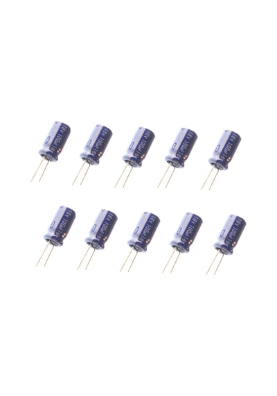 100uf 16v Elektrolitik Kondansatör 6x11mm - 10 Adet