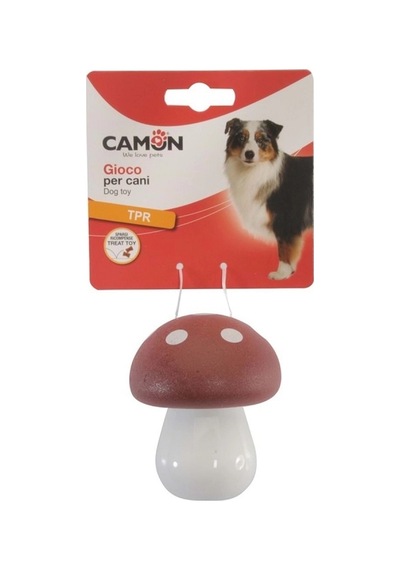 Camon Tpr Ödül Hazneli Mantar Şeklinde Dayanıklı Köpek Oyuncağı 9 Cm