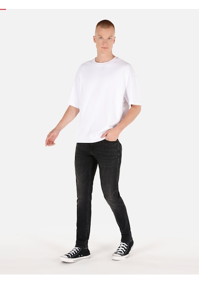 Colin's Colins 041 Danny Dar Kesim Düşük Bel Dar Paça Siyah Erkek Pantolon Cl1071319 Denim