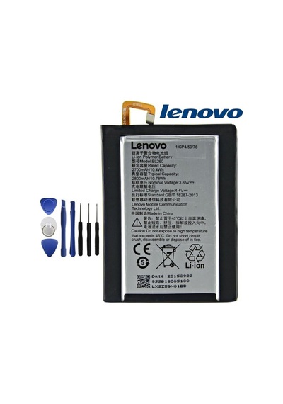 Senalstore Lenovo Vibe S1 Lite Uyumlu Pil Batarya Bl260 Tamir Seti