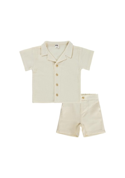 Civil Baby Müslin 6-18 Ay Takım - Bej