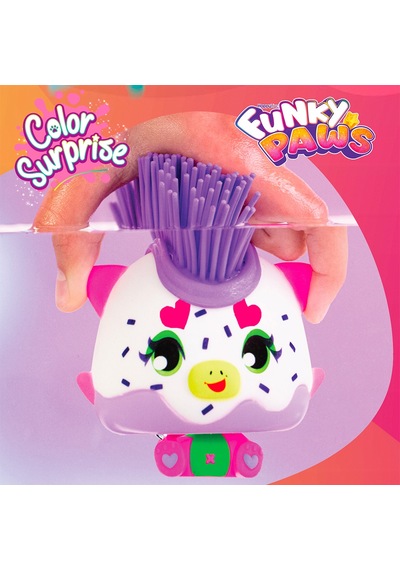 Funky Paws Uzayan Renkli Saçlar Pembe Goojitzu