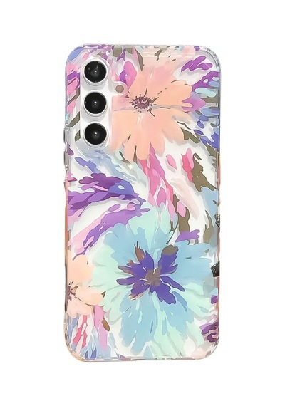 Samsung Galaxy Uyumlu S25 Plus Kılıf Solmayan Imd Baskı Desenli, Şeffaf Tpu+pc Botanik Kapak