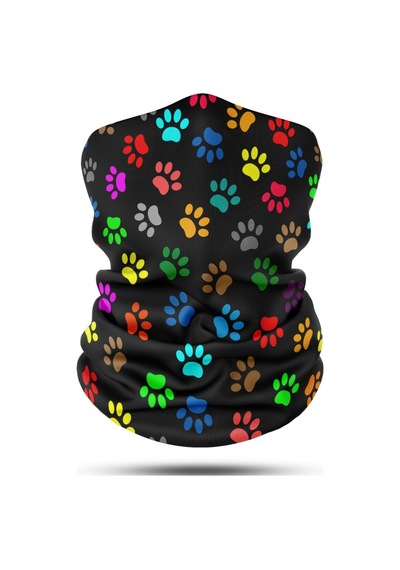 Dair Pati Desenli Boyunluk Bandana Outdoor Balaklava Yüz Maskesi Kafa Bandı