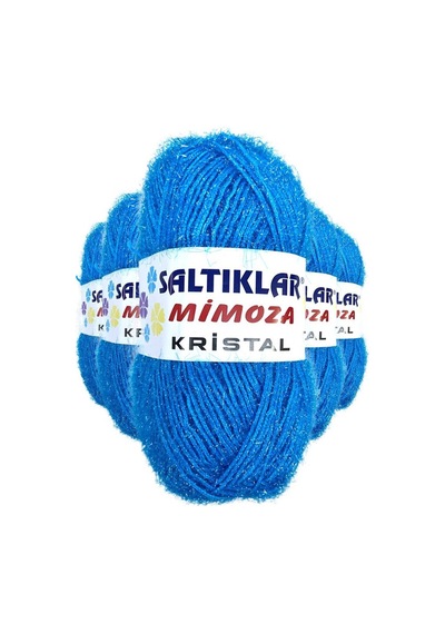 5 Adet Mimoza Kristal Işıltılı Şal Patik Yelek İpi 03 Çok Renkli