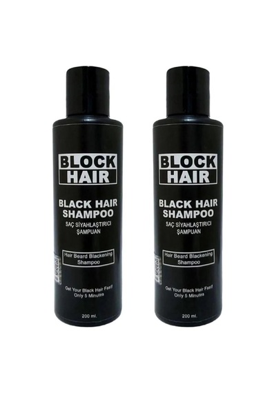 Saçları Siyahlaştıran Block Hair Şampuan 200ml X 2 Adet