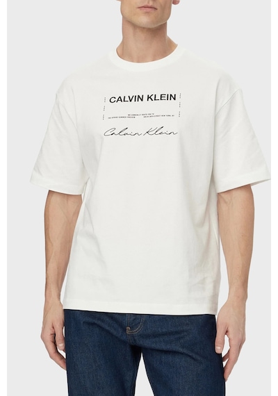 Calvin Klein Erkek T Shirt Lv04re827g Yaf Beyaz