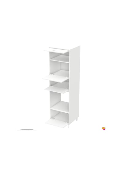 Modilayn Tile Ankastre Fırın Dolabı 60x217x56 Cm - 4 Kapaklı, Ekmeklikli Kiler Mutfak Dolabı Beyaz Modilayn Tile Ankastre Fırın Dolabı 60x217x56 Cm - 4 Kapaklı, Ekmeklikli Kiler Mutfak Dolabı Beyaz