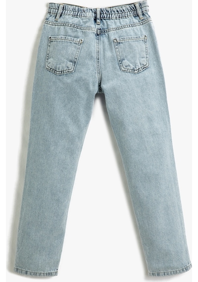 Koton Kot Pantolon Beli Lastikli Cepli Düz Paça - Boyfriend Jean Lıght Indıgo 3skg40011ad 3SKG40011ADLIN Açık Mavi Koton Kot Pantolon Beli Lastikli Cepli Düz Paça - Boyfriend Jean Lıght Indıgo 3skg40011ad 3SKG40011ADLIN Açık Mavi