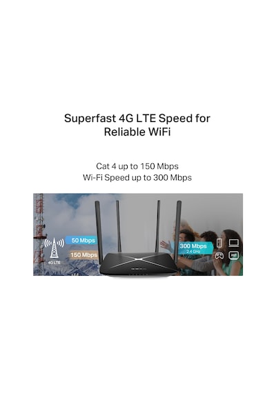 Mercusys Mb115-4g N300 4g Lte Sim Kartlı Router-221023