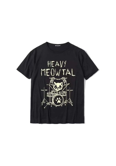 Startmore Siyah Rocker Cat-heavy Meowtal Unisex Siyah