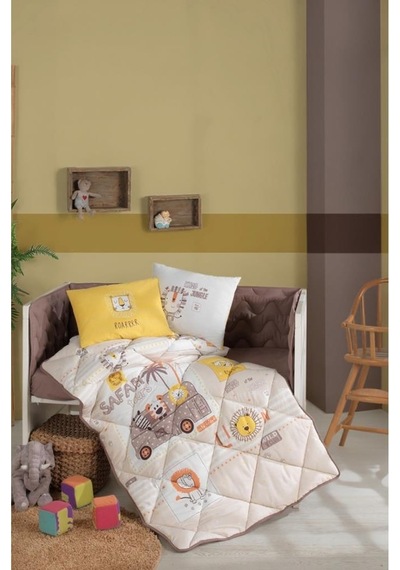 Clasy Bebek Uyku Seti %100 Pamuk Ranforce Lion Sarı