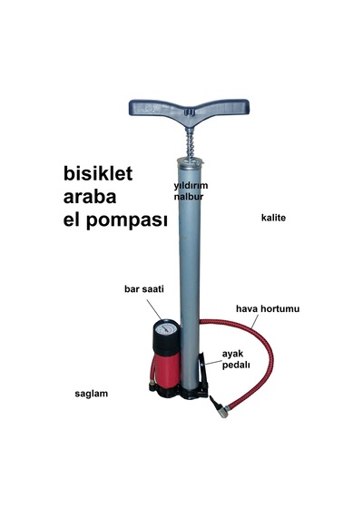 Bisiklet Pompası Araba Pompası Lstik Pompası Tekerlek Pompası