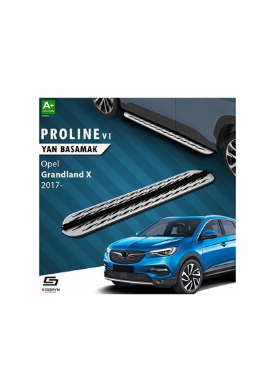 S-dizayn Opel Grandland X Oem Still Pro V2 Aluminyum Yan Basamak 183 Cm 2017-2024 A+ Kalite