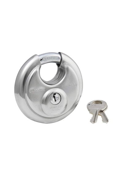 Master Lock Anahtarlı 40d Paslanmaz Çelik Discus Asma Kilit, Gümü
