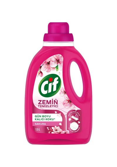 4 Adet Cif Zemin Temizleyici Sakura 1500ml Diğer