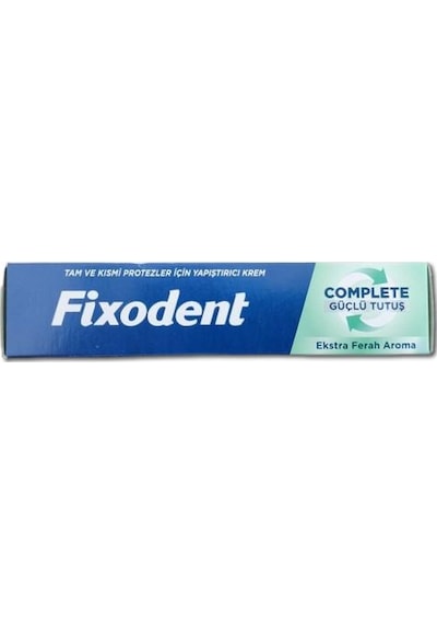 Fixodent Diş Protez Yapıştırıcı Krem Complete Ekstra Ferah 47 Gr