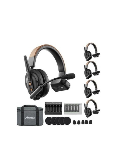 Accsoon Como Se Full-duplex 5-person Wireless Intercom System 2.4 Ghz