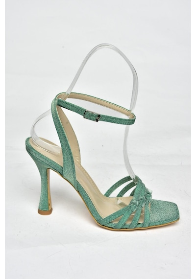 Fox Shoes S569815714 Yeşil Sim Topuklu Ayakkabı Yeşil