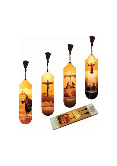 Gift Hediyelik Metal Püsküllü Kitap Ayracı Seti Jesus Stories From The Bible