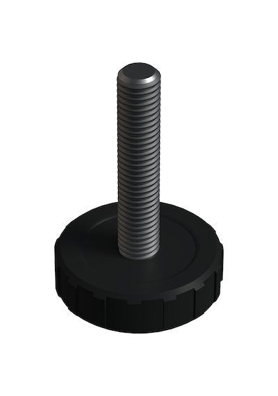 Cateksss M8 Ayar Vidası, Tırtıllı Vida, Bingo Ayak, Pingo Ayak Çap: 33 Mm Vida Uzunluğu 40 Mm Siyah - 24 Lü Paket