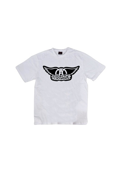 Stoned&Fame Aerosmith Baskılı T-shirt Beyaz