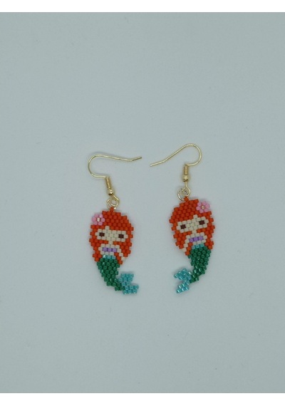 Harmeljewelry Deniz Kızı Küpe Çok Renkli