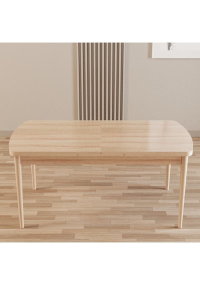 Merona Sonomo 80x132 Mdf Ahşap Ayaklı Açılır Mutfak Masası, Yemek Masası, Salon Masası Sonomo Merona Sonomo 80x132 Mdf Ahşap Ayaklı Açılır Mutfak Masası, Yemek Masası, Salon Masası Sonomo