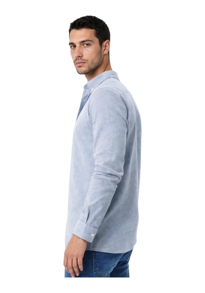 Arma Ar-ma Erkek Keten Gömlek Baskisiz Basic Düğme Kapamali Cepsiz Uzun Kollu Gömlek Dokuma Kumaş Regular Fit %60 Pamuk %40 Keten Y31485118002 Mavi-m2 Arma Ar-ma Erkek Keten Gömlek Baskisiz Basic Düğme Kapamali Cepsiz Uzun Kollu Gömlek Dokuma Kumaş Regular Fit %60 Pamuk %40 Keten Y31485118002 Mavi-m2