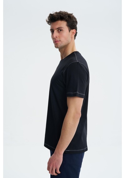 AR-MA Arma Erkek Regular Fit Süprem Penye Bisiklet Yaka Tişört Y27344407401 001