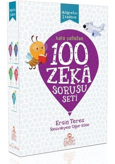 Kafa Patlatan 100 Zeka Sorusu Seti - 5 Kitap Takım - Ersin Teres - Nesil Çocuk Yayınları