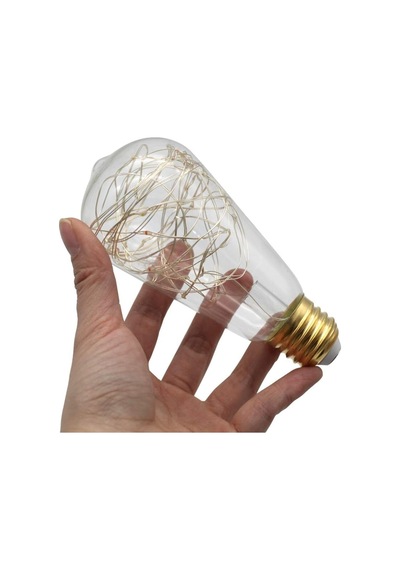Led Ampul, Neon Işık, 4 Renk, 50 Led, Gümüş Tel,1 W, E2 Enerji Sınıfı G