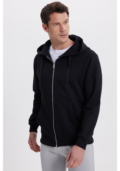Tudors Unisex Relax Fit Rahat Kesim Pamuklu İçi Polarlı Çift Cepli Tam Fermuarlı Siyah Kapüşonlu Sweatshirt-41645 Siyah Tudors Unisex Relax Fit Rahat Kesim Pamuklu İçi Polarlı Çift Cepli Tam Fermuarlı Siyah Kapüşonlu Sweatshirt-41645 Siyah