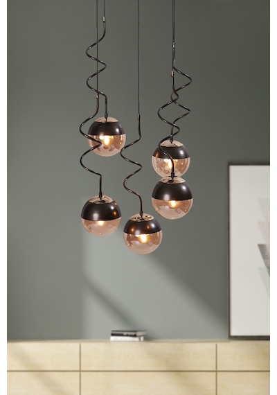 Stella 5 Li Gold-eskitme Metal Gövde Bal Camlı Tasarım Lüx S... Eskitme