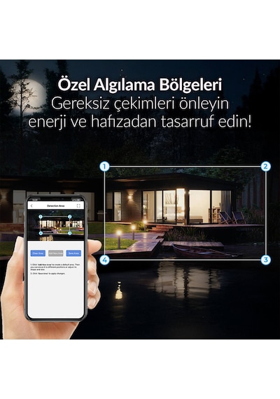 Juo 850WS Güneş Enerjili Fotokapan Kamera 48MP Full HD WiFi Hareket Sensörlü Gece Görüşlü IP66 Su Geçirmez