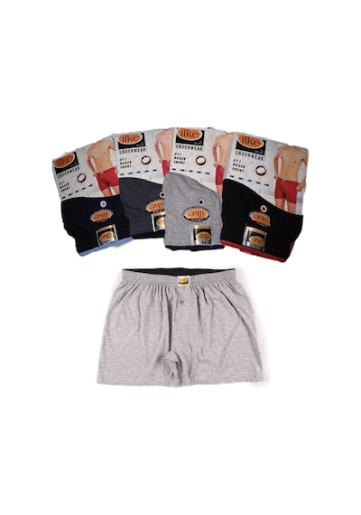 5 Adet Havlu Bel Düz Karışık Renk Boxer 001