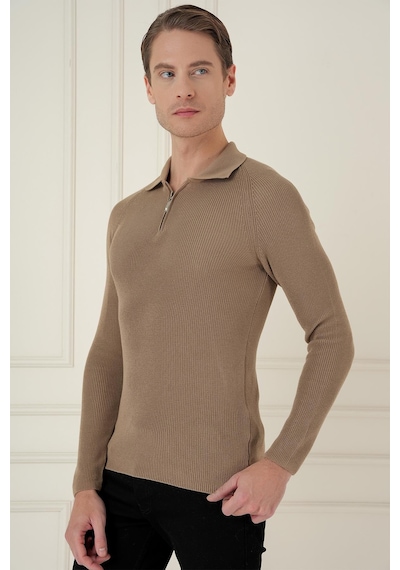 Efor Tr 878 Triko Slim Fit Vizon Basic Vizon