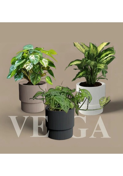 Rüzgar Yapay Çiçekçilik Serinova Vega Saksı 33 Litre Beyaz