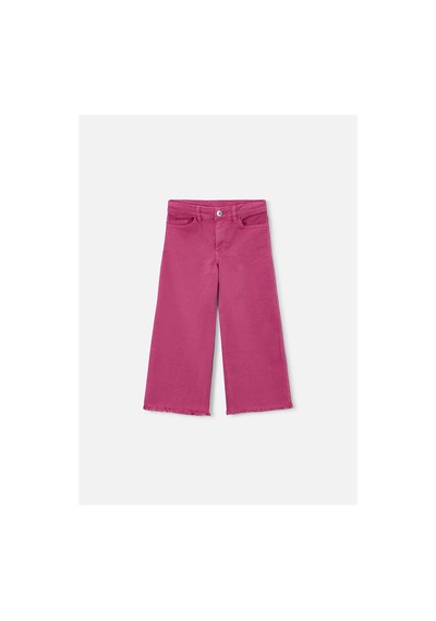 Mayoral Kız Çocuk Geniş Paçalı Gabardin Pantolon Pembe 3588