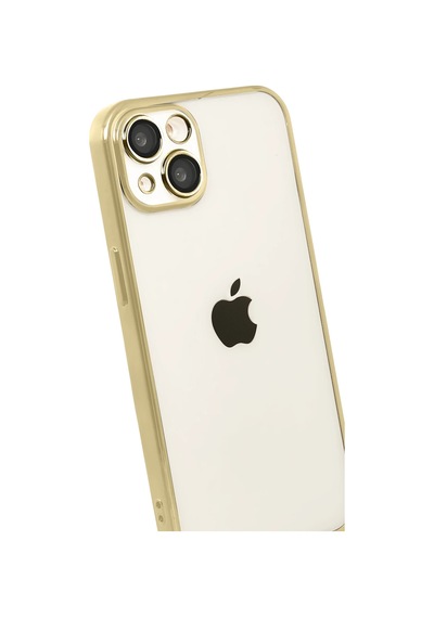 Newface - 977 - Apple iPhone Uyumlu 15 Razer Lensli Silikon - Csmo-tex - - Gold