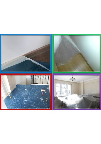 Asemu Hışır Örtü Boya Badana Koruma Koruyucu Naylon Örtü 10 M²