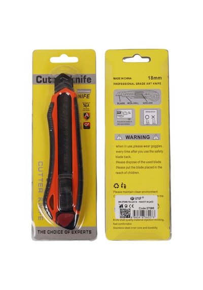 Sn-27095 Plasti K Gövde Profesyonel 18 Mm Metal Maket Biçaği - Falçata