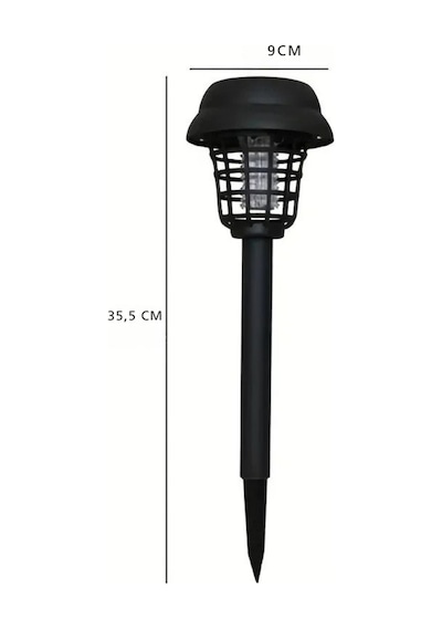 Solar Güneş Enerjili Sivrisinek Kovucu Lamba 2li Bahçe Balkon Işığı Led Aydınlatma Lamba Model 43643643634634